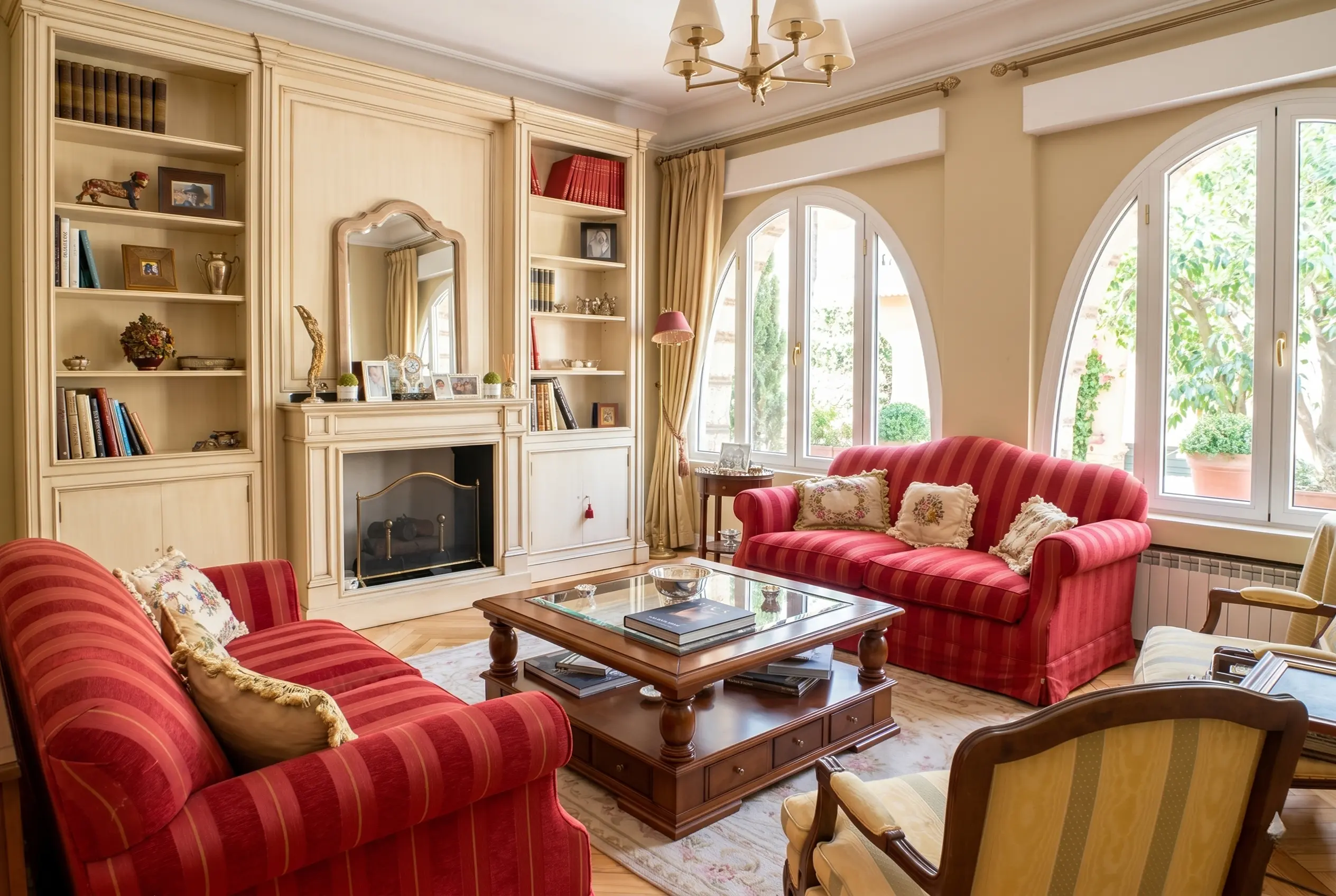 Diseño y reforma de interiores de un salón clásico señorial en Madrid
